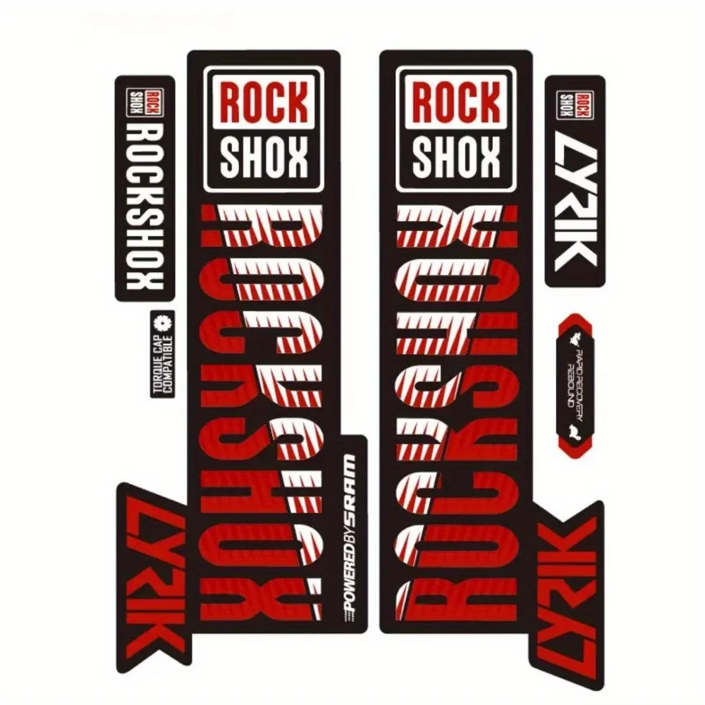 Mountain Biking Sport - Adesivi per Forcella Anteriore ROCK SHOX