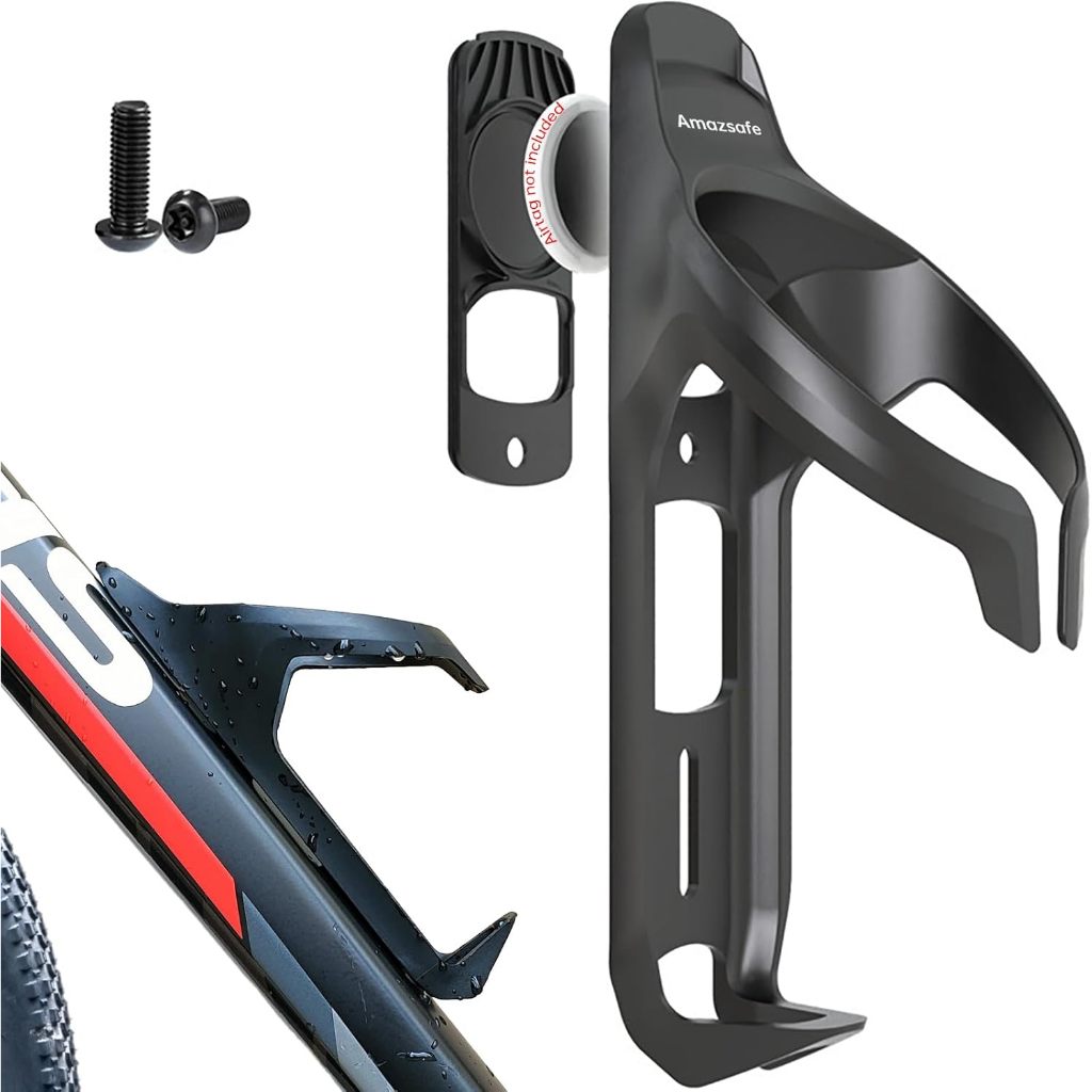 Mountain Biking Water Bottle - Supporto per bici Airtag nascosto sul