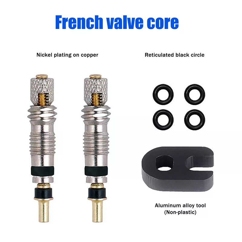 Mountain Biking In French - 1Set Ottone Valvola Presta Nucleo Set