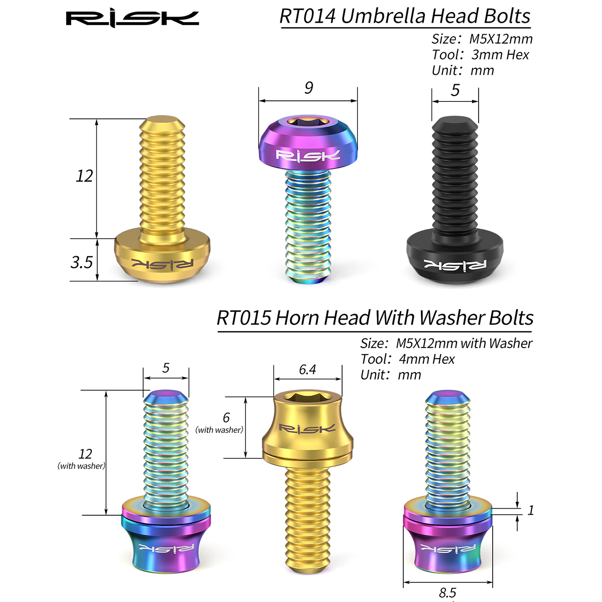 Rischio M5x12mm Bici Portaborr - Mountain Biking Water Bottle recensione e prezzo