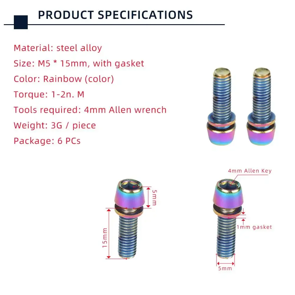 TANKE 6 pz M5 * 18 15mm Bullon - Mountain Biking Water Bottle recensione e prezzo